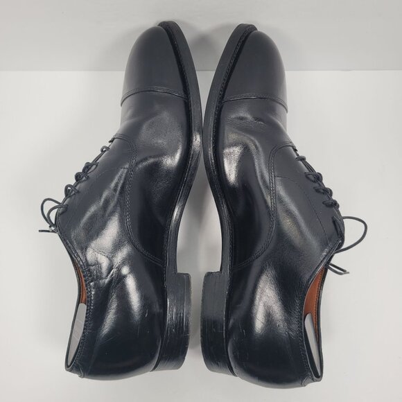 Alden 907 Straight Tip Bal Oxford Men's Black Leather Cap Toe Shoes US Size 11.5 - Picture 6 of 8